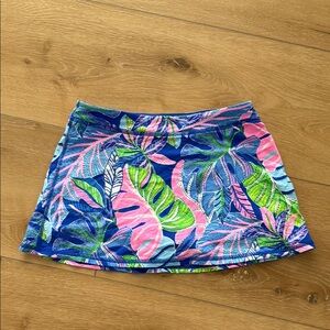 Lilly Pulitzer Luxletic Girls Skort - Blue, Pink, Green